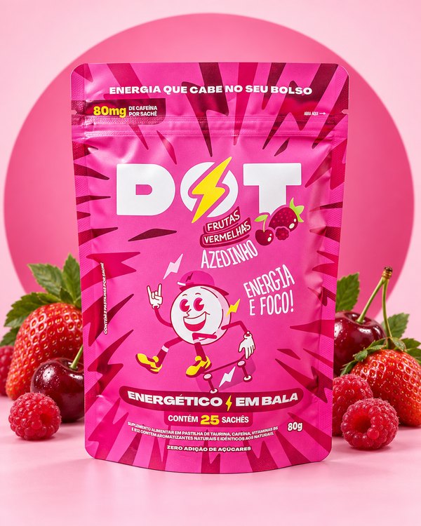 Pouch DOT Frutas Vermelhas
